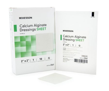 Alginate Dressing McKesson 2 X 2 Inch Square - 3561