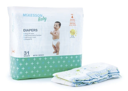 McKesson Disposable Baby Diapers 12 hr. Protection - BDSZ