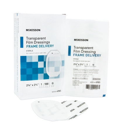 McKesson Framed Octagon Transparent Film Dressing Sterile