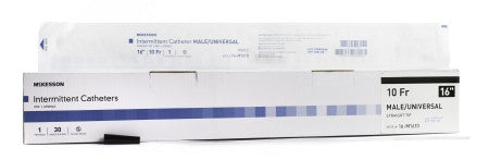 Urethral Catheter McKesson Straight Tip Uncoated PVC 10 Fr. 16 Inch - 16-M1610