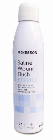 McKesson Sterile Saline Wound Flush 7.1 oz. Can - 37-6507