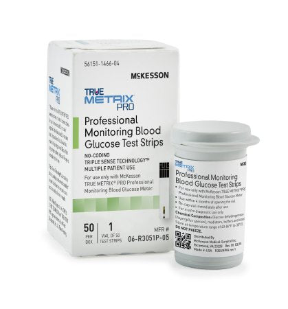 Blood Glucose Test Strips McKesson TRUE METRIX® PRO 50 Strips per Pack - 06-R3051P-05