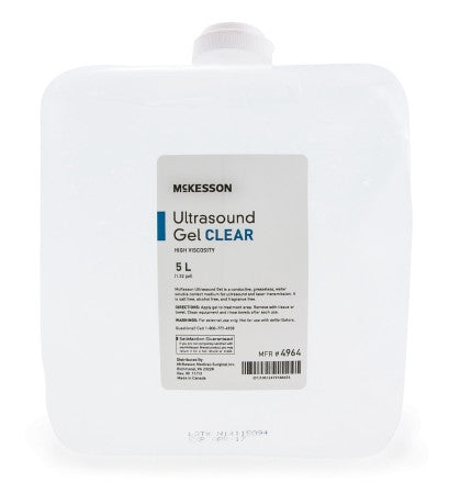 McKesson Clear Ultrasound Gel 5 Liter Jug - 4964