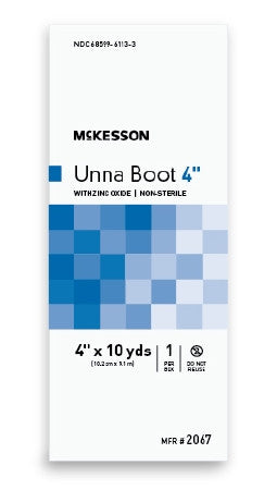 McKesson Unna Boot Cotton Zinc Oxide 4" - 2067