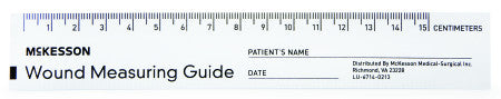 McKesson Wound Measuring 6" Ruler - 533-LR/50