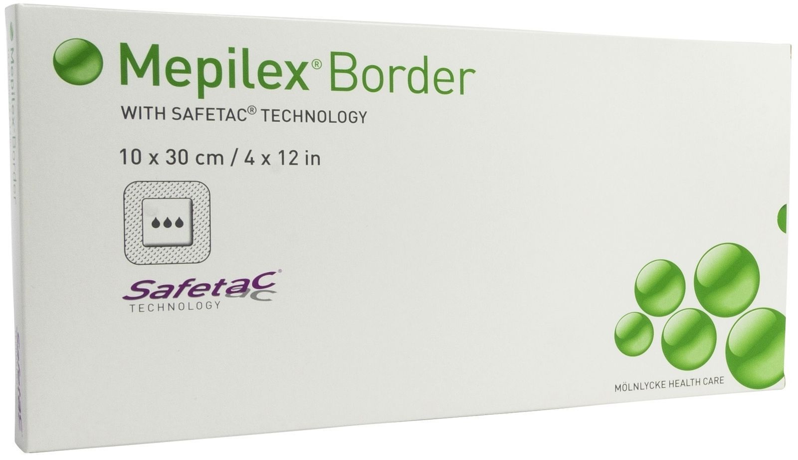 Mepilex® Self-Adherent Silicone Foam Dressing w/ Border 4" x 12" - 295900