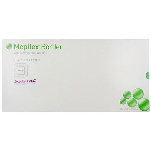 Mepilex® Self-Adherent Silicone Foam Dressing w/ Border 4" x 8" - 295800