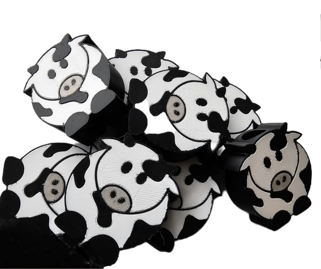 Moo Moo Straw Hugger – Cow Tumbler Topper | 3D-Printed Straw Hugger