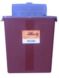 Sharps Container McKesson Red Base 13-1/2 H X 12-1/2 W X 6 D Inch Horizontal Entry 3 Gallon - 101-8710