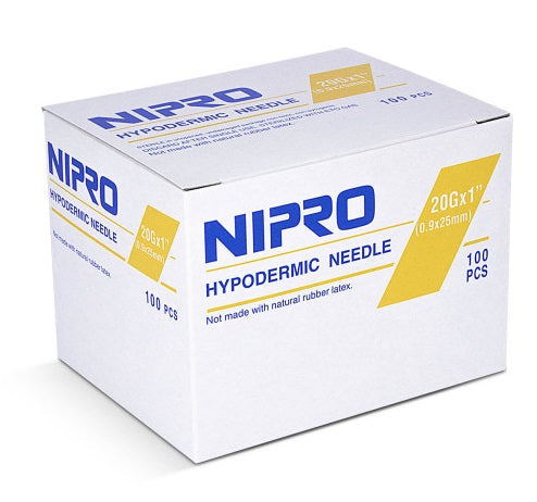 Nipro Hypodermic Needles 20G x 1" - AH+2025