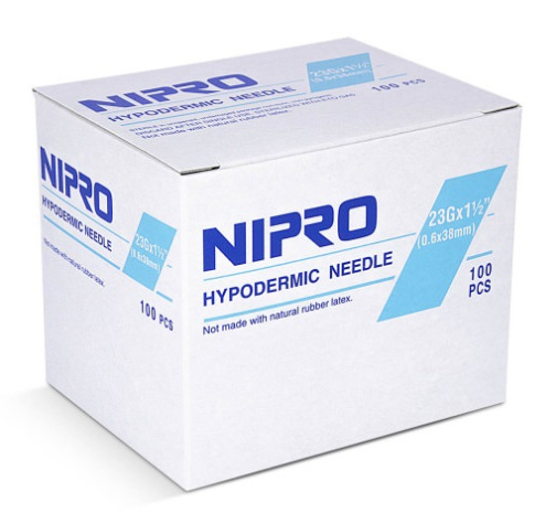 Nipro Hypodermic Needles 23G x 1-1/2" - AH+2338