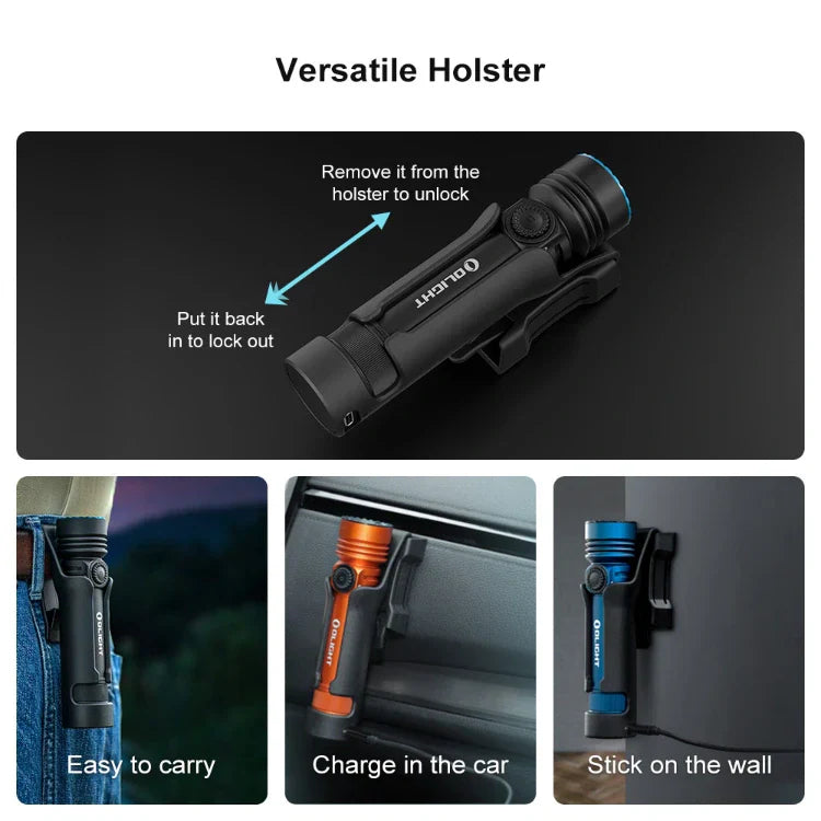OLIGHT SEEKER4PRODTREGULAR Seeker 4 Pro High Power Flashlight - Desert Tan CW(5700~7000K)
