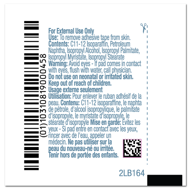 Adhesive Remover PDI® Pad 100 per Box - B16400