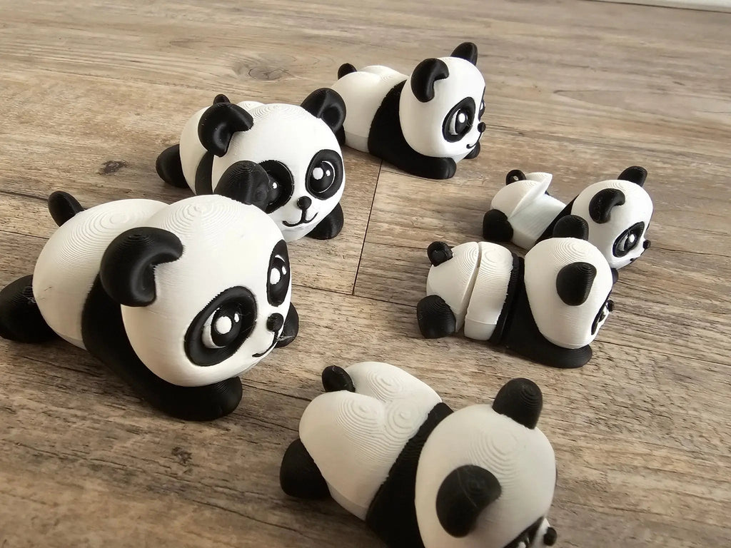 Panda Family Fidget Set – 6-Piece Bundle with Phone Holder | ADHD Sensory Desk Toy Collection