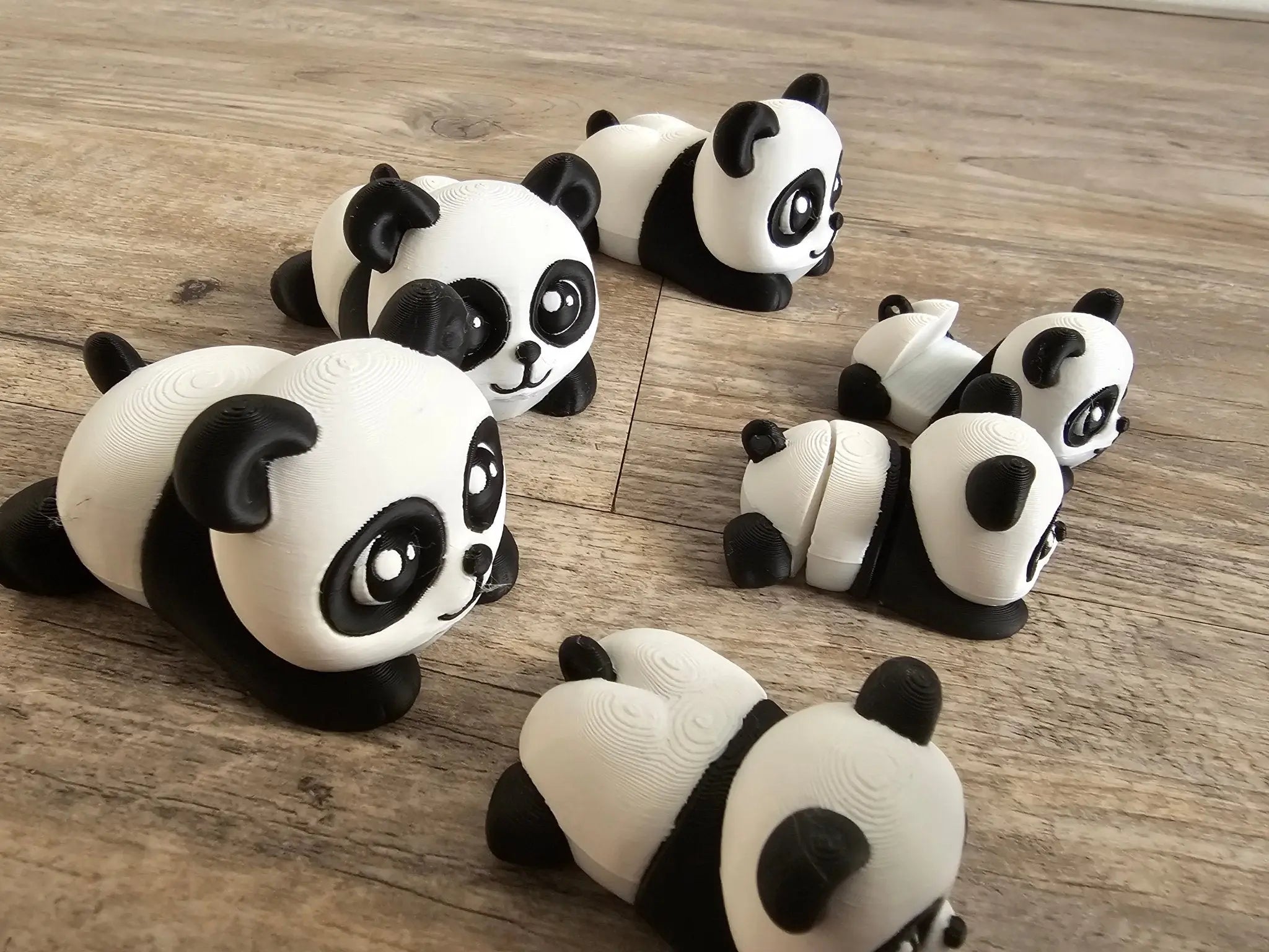 Panda Family Fidget Set – 6-Piece Bundle with Phone Holder | ADHD Sensory Desk Toy Collection
