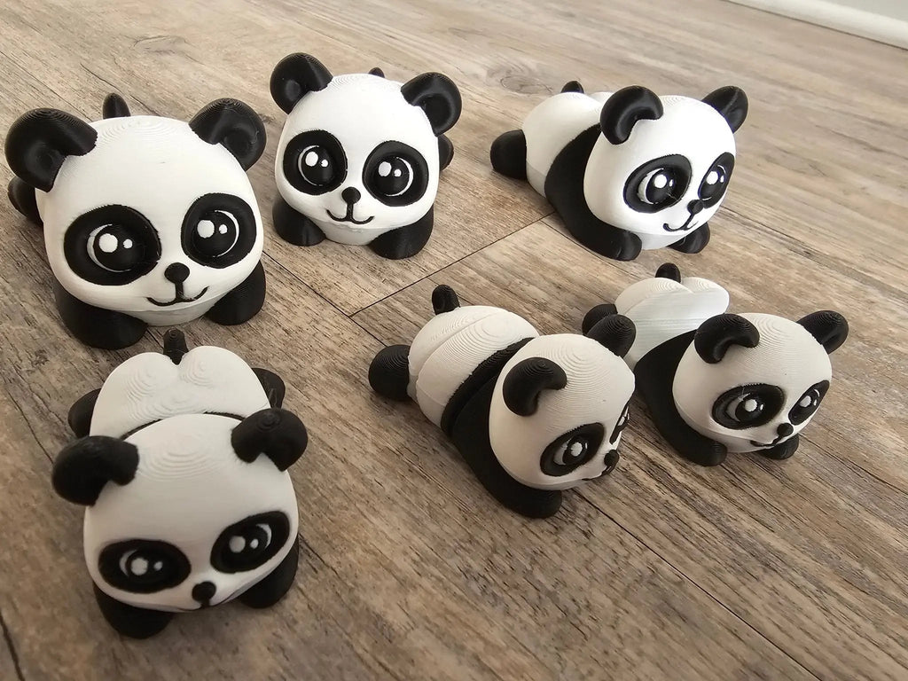 Panda Family Fidget Set – 6-Piece Bundle with Phone Holder | ADHD Sensory Desk Toy Collection