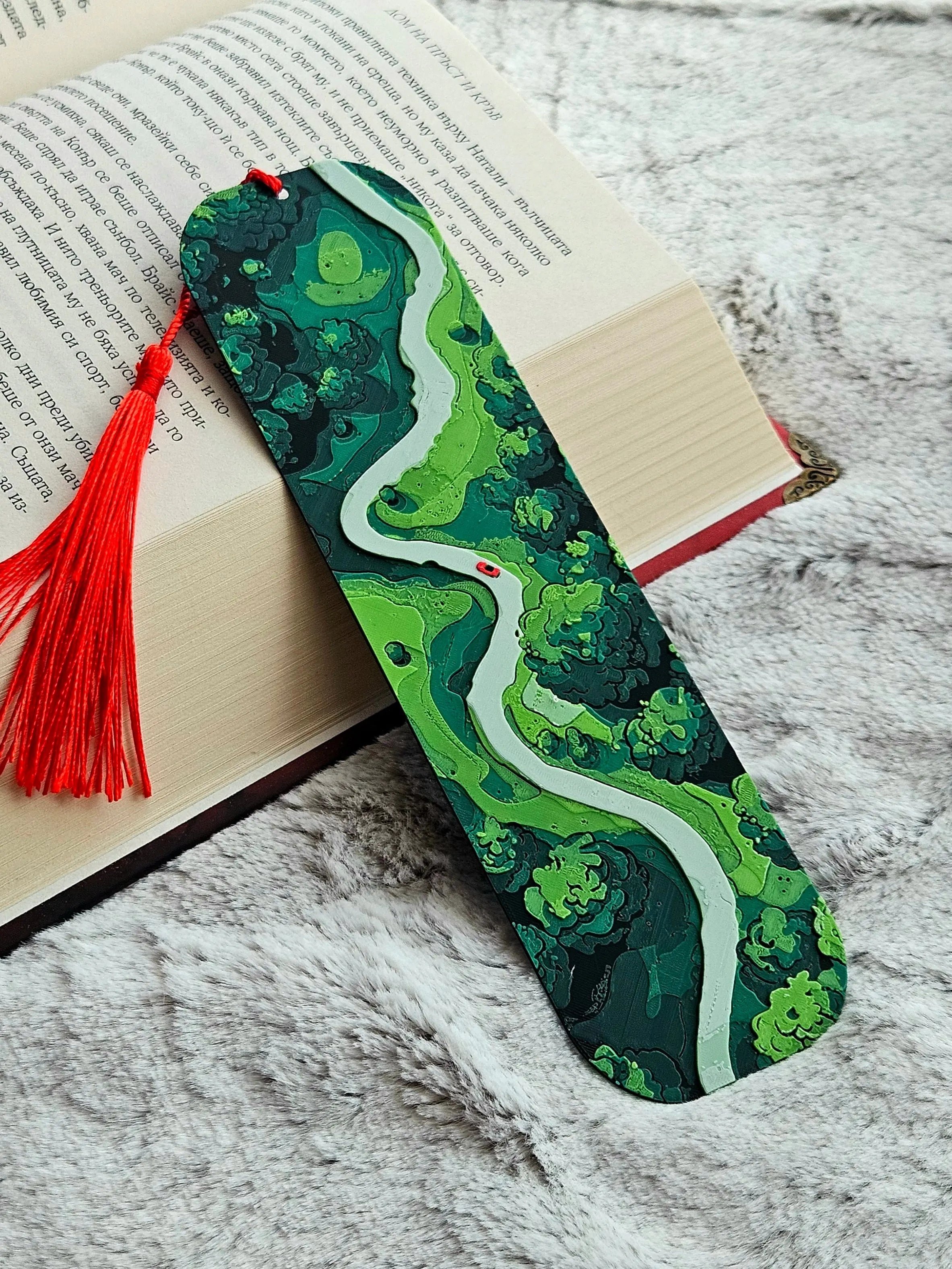 Road Trippin Bookmark – Scenic Forest Road Adventure Bookmark