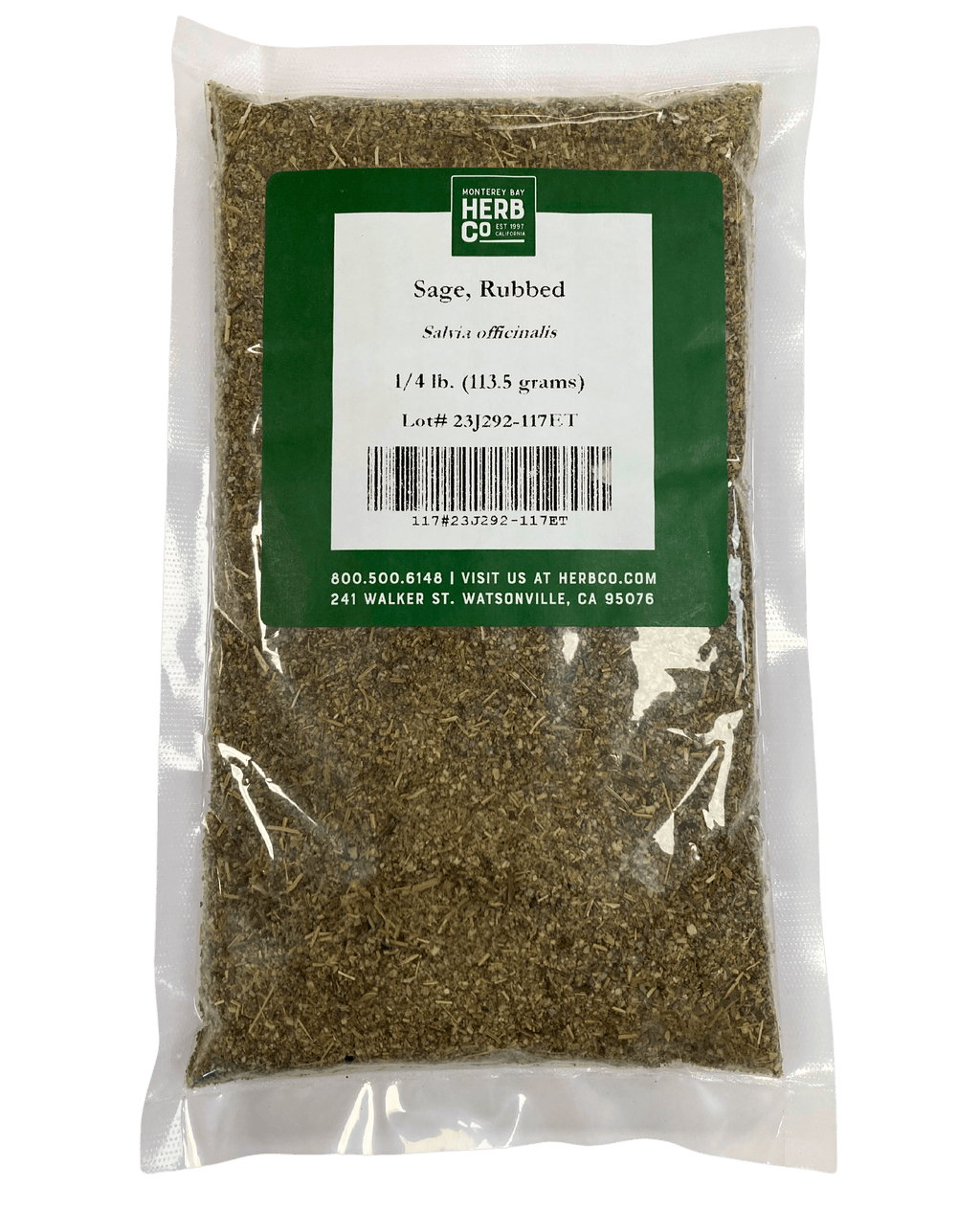 Sage, Rubbed