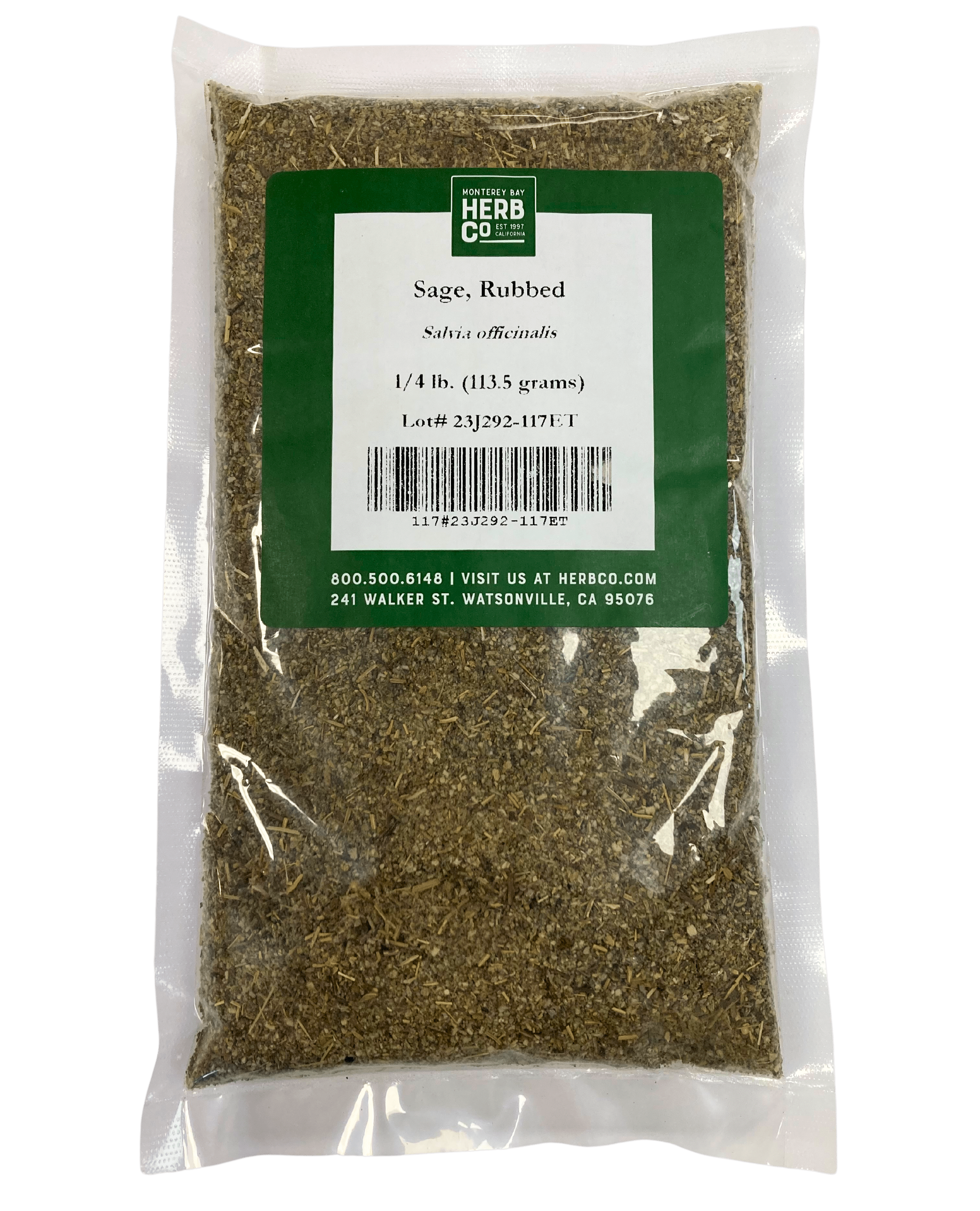 Sage, Rubbed