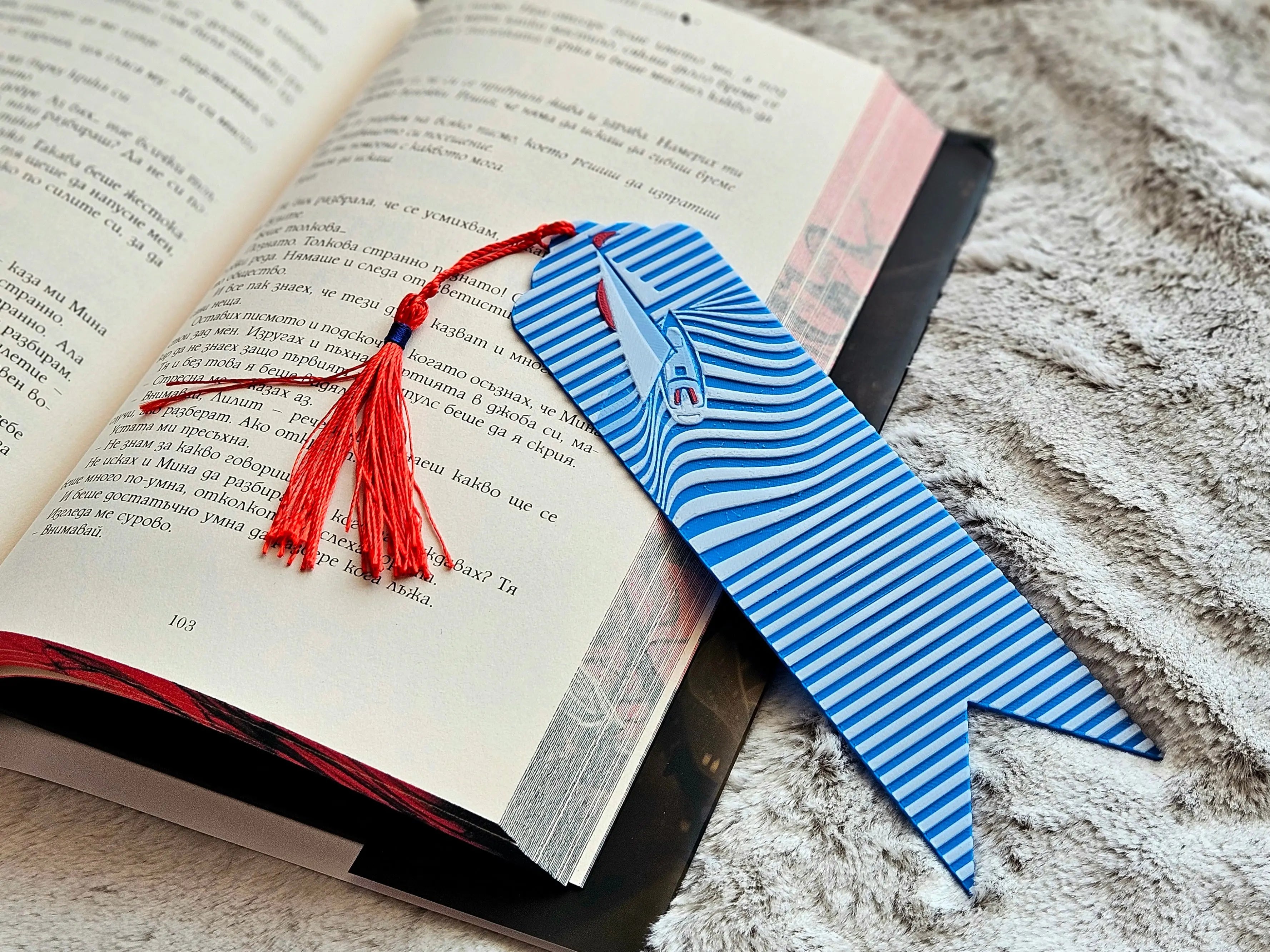 Sailor’s Drift Bookmark – Nautical Sailboat Ocean Wave Bookmark