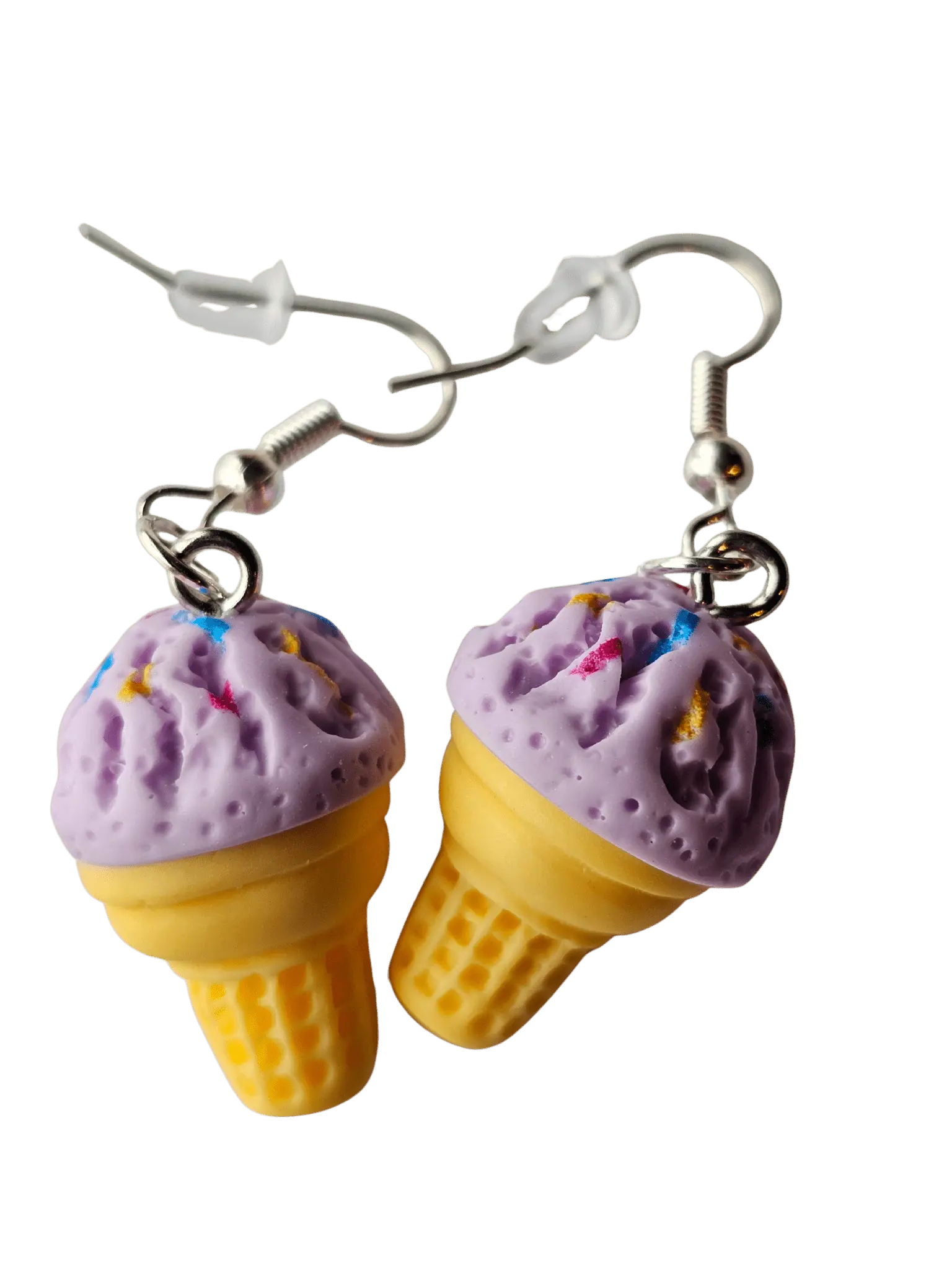 Scoop There It Is! Ice Cream Cone Earrings – Assorted Colors Wholesale - Pack of 16 Pairs
