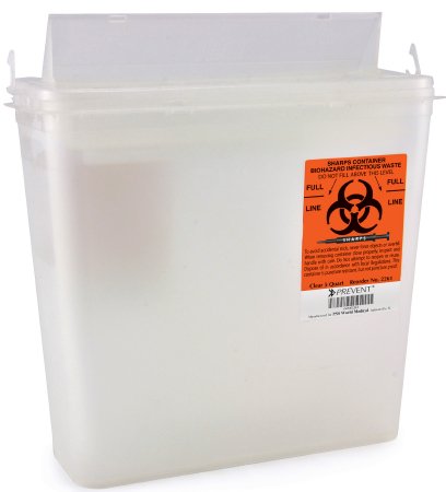 Prevent® Standard Biohazard Infectious Waste Sharps Containers 5 Quarts - 2261