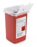 Sharps Container McKesson Prevent® Red Base 6-1/4 H X 4-1/4 W X 4-1/4 D Inch Vertical Entry 0.25 Gallon - 065