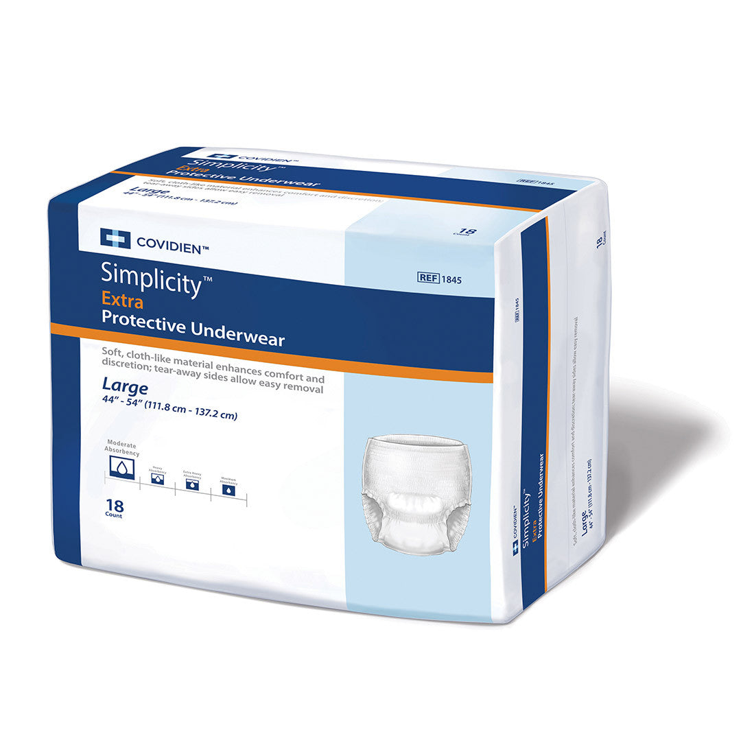 Unisex Adult Absorbent Underwear Sure Care™ Extra Pull On with Tear Away Seams X-Large Disposable Moderate Absorbency - 1850R