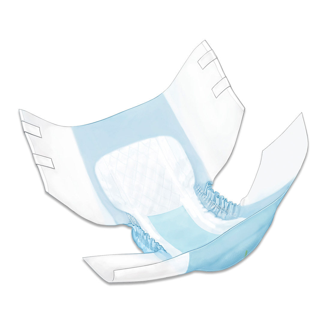 Unisex Adult Incontinence Brief Wings™ Extra Quilted X-Large Disposable Moderate Absorbency - 65035R