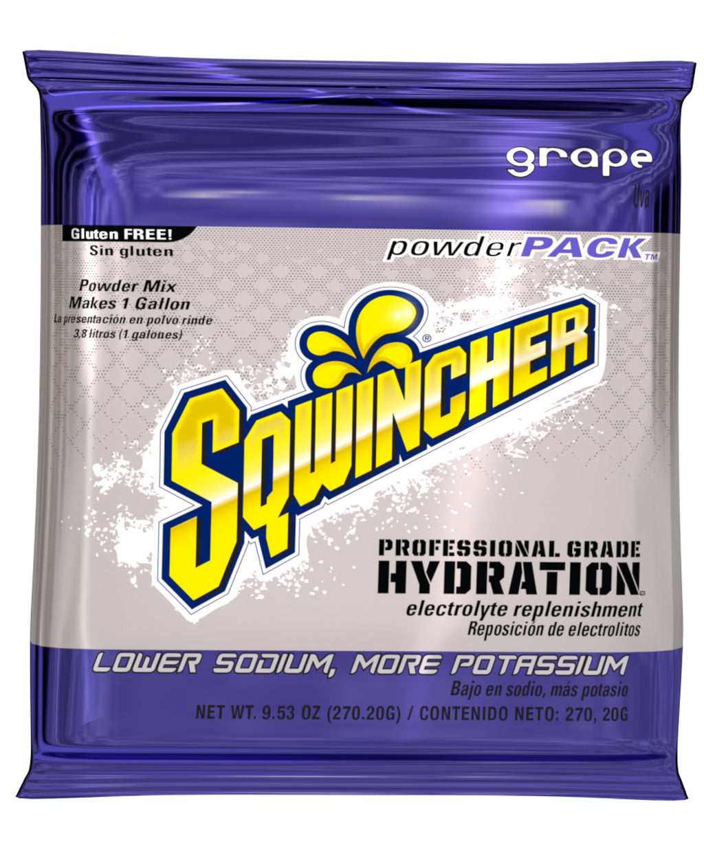 Sqwincher 1 Gallon Electrolyte Powder Pack Drink Mix Assorted - X384-MC600