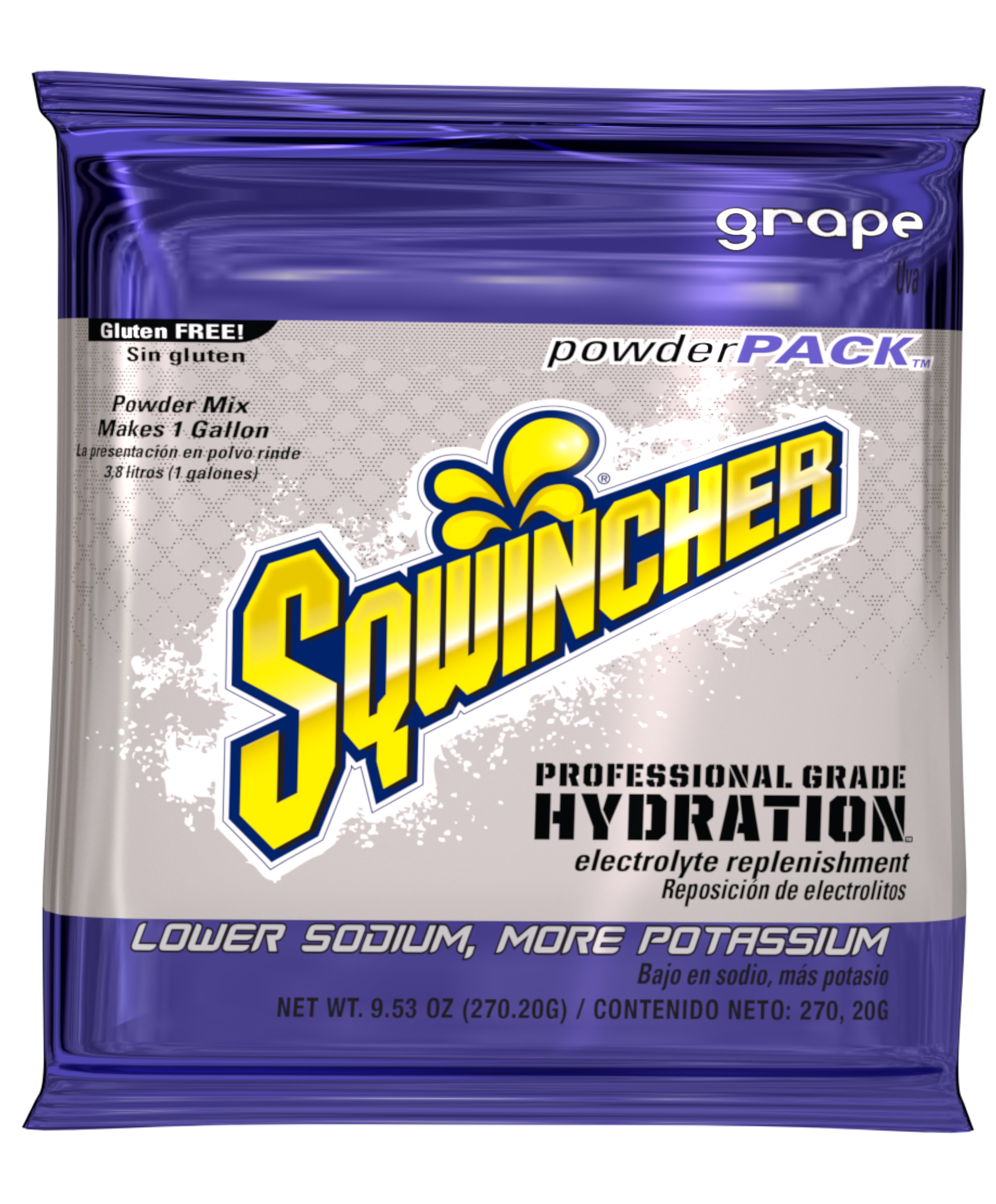 Sqwincher 1 Gallon Electrolyte Powder Pack Drink Mix Assorted - X384-MC600