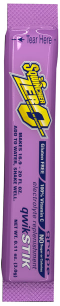 Sqwincher Quik Stik® Zero Electrolyte Drink Mix Grape - X432-M2600