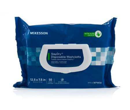 Personal Cleansing Wipe StayDry® Soft Pack Scented 50 Count - WPW50