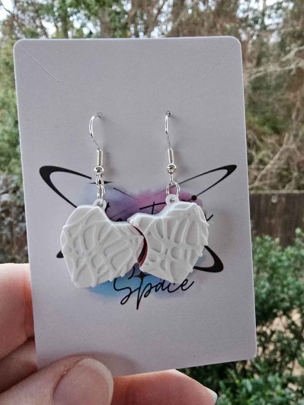 Sweet Treat Heart Earring (Hooks or Clip-Ons)
