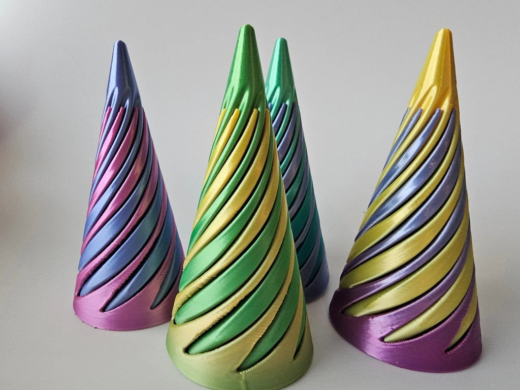 Swirl Cone Fidget Wholesale – 25-Pack Twisting Spiral Desk Fidgets | Bulk Classroom Sensory Toys
