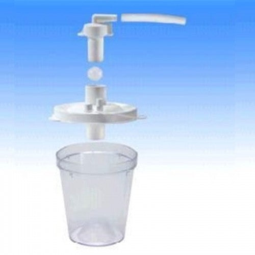 Suction Canister Kit Vacu-Aide® QSU 800 mL Float Valve Shut-Off Lid - 7305D-632