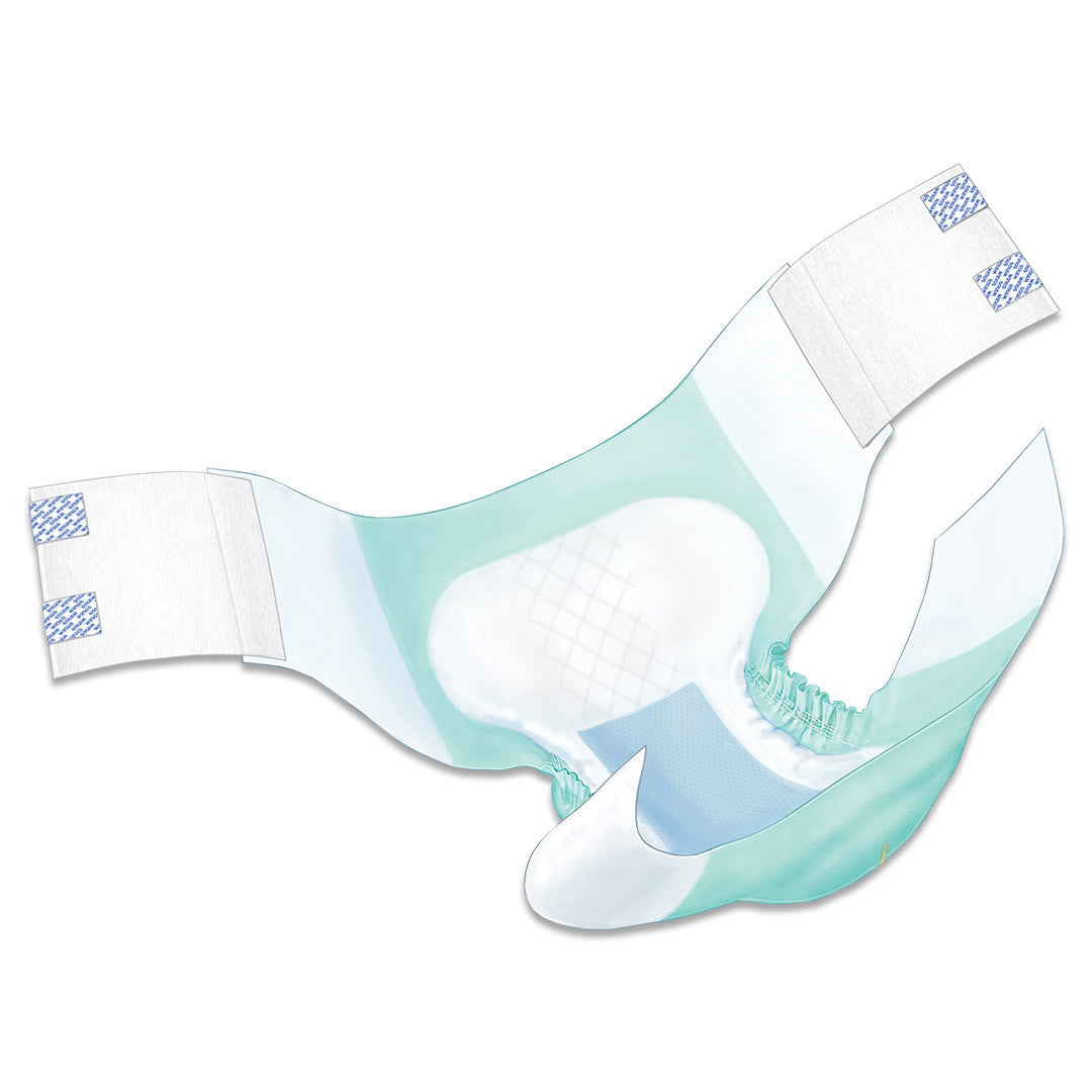 Unisex Adult Incontinence Brief Wings™ Super Quilted 2X-Large Disposable Heavy Absorbency - 67093