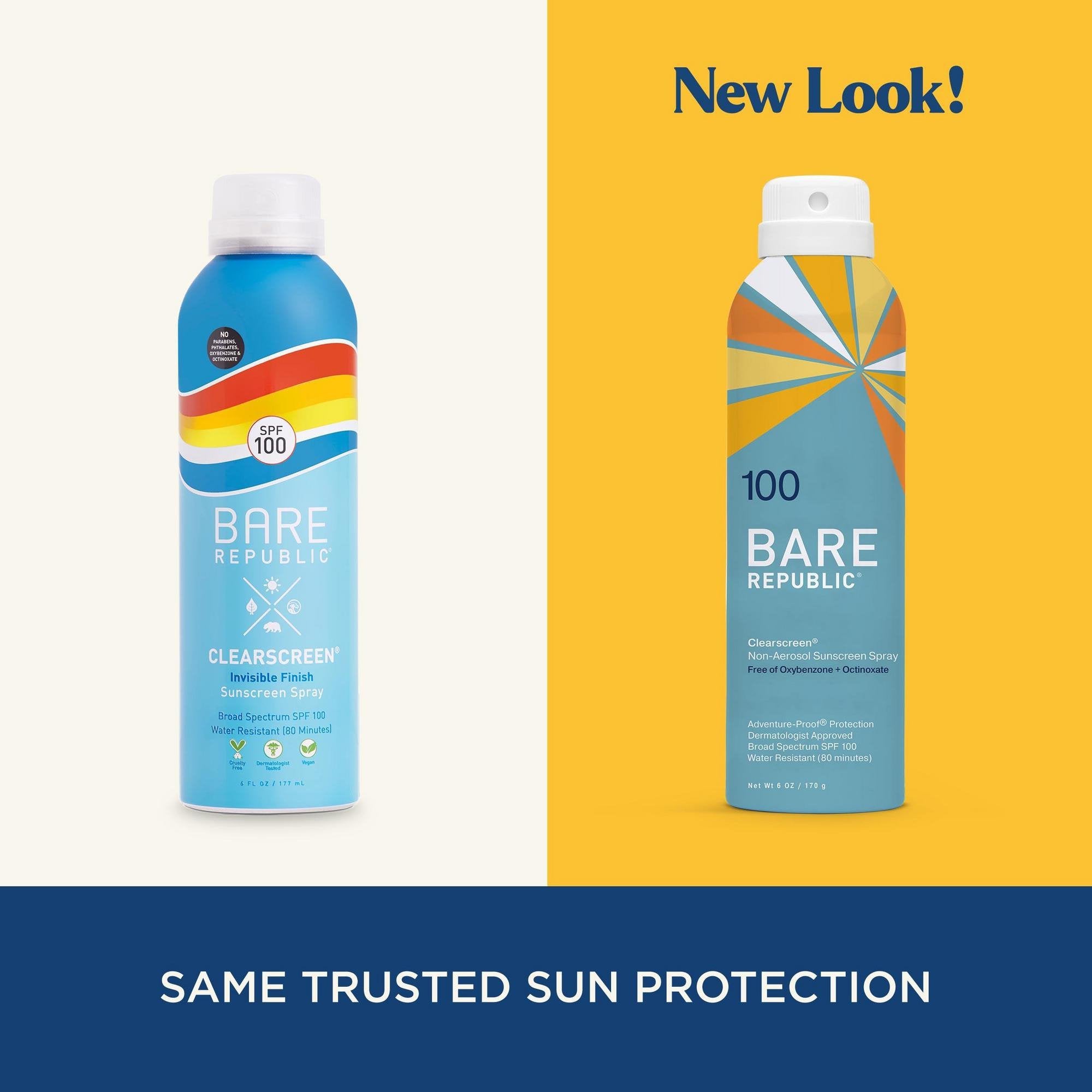 Sunscreen BARE Republic® Clearscreen® Body SPF 100 Spray 6 oz. Aerosol Can BR10225