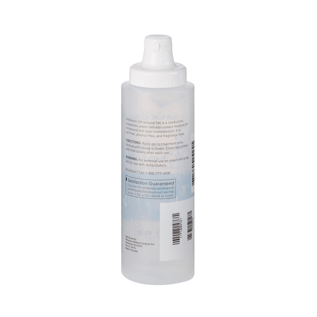 McKesson Ultrasound Gel, Clear, 250 mL Bottle, Ultrasound and Laser Transmission 4963
