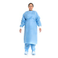 Protective Procedure Gown Halyard X-Large Blue NonSterile Not Rated Disposable - 69028