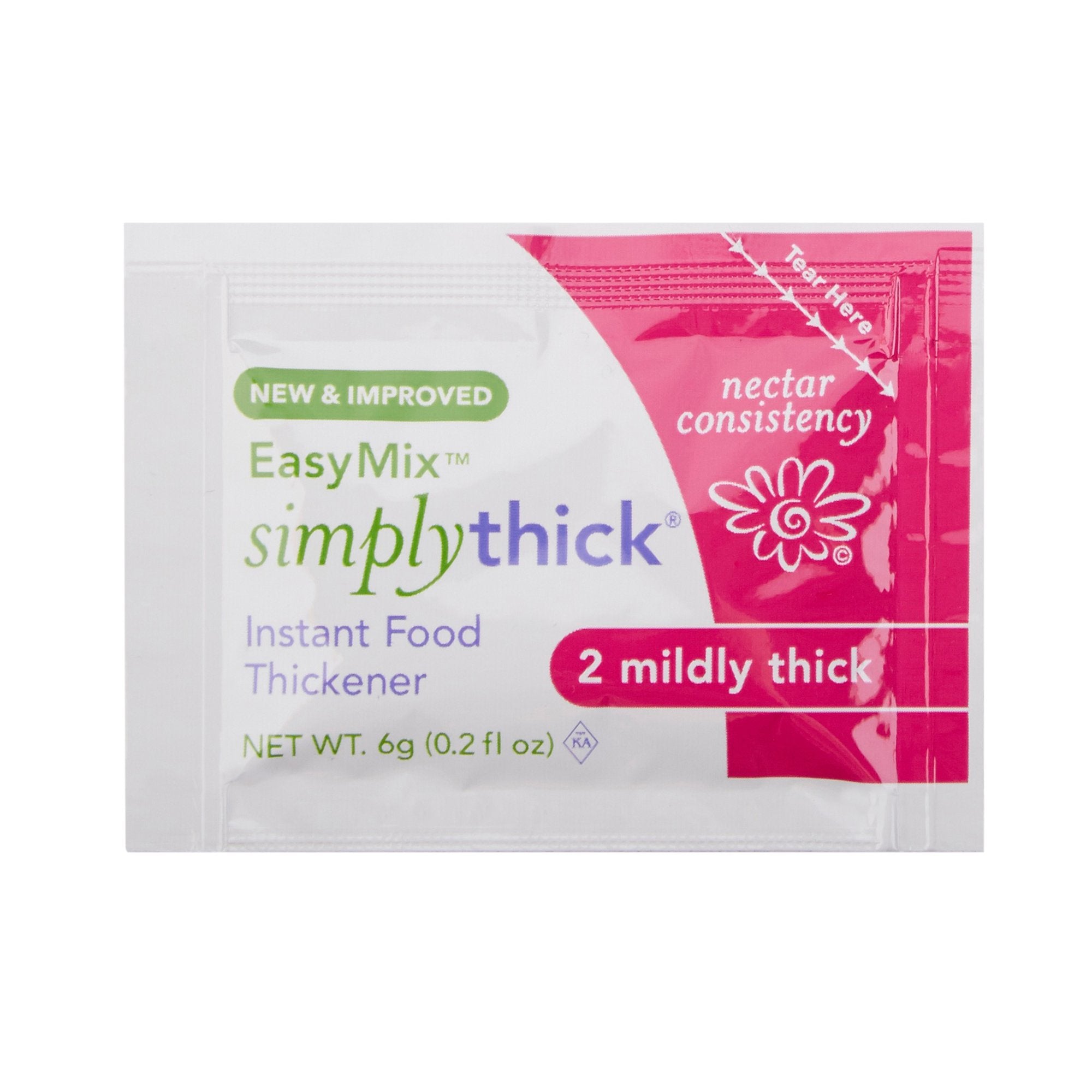 EasyMix SimplyThick Nectar Consistency Instant Food and Beverage Thickener STIND200L2