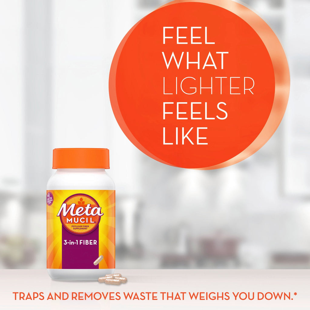 Metamucil® 3 in 1 Fiber Capsules 37000040514