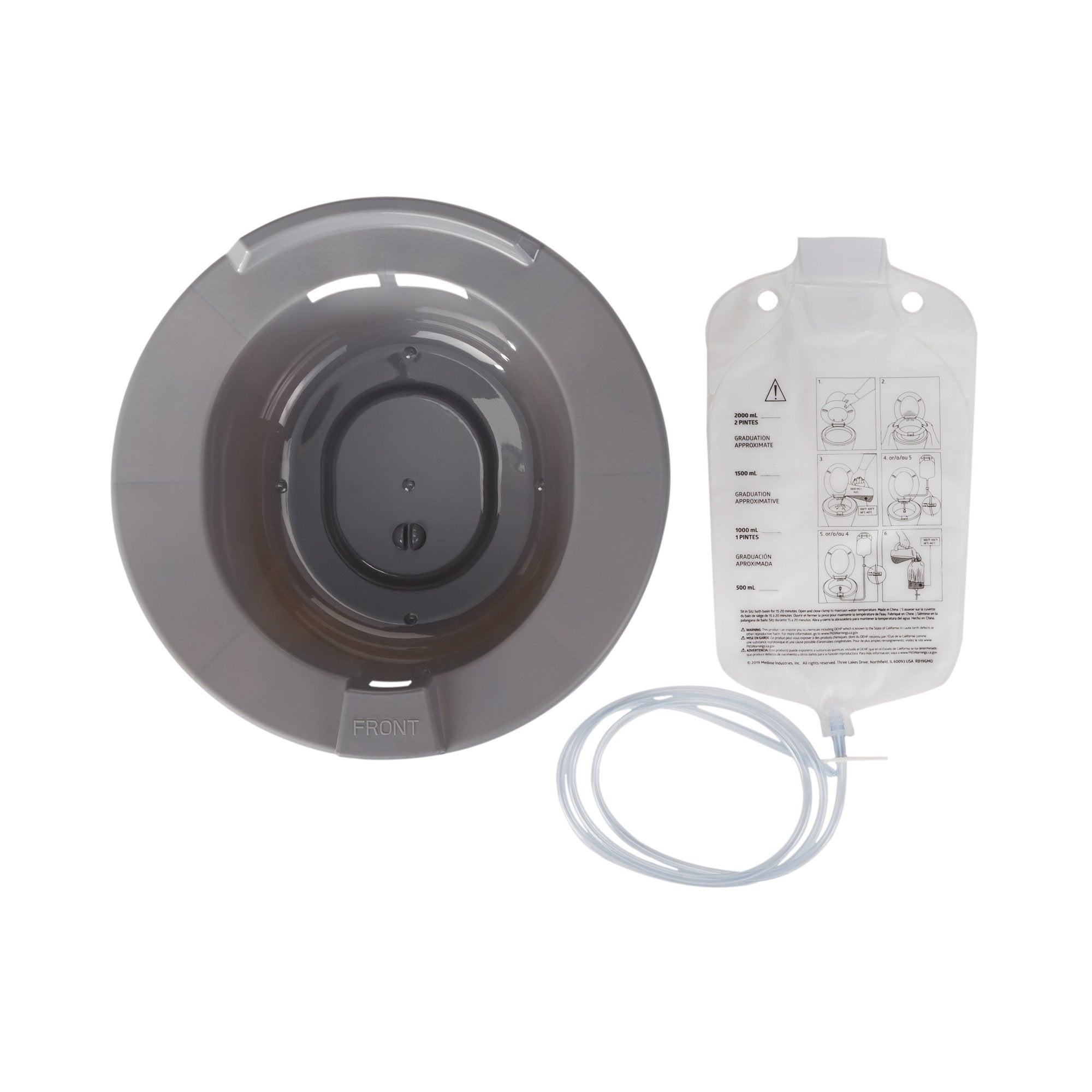 McKesson Round Sitz Bath, 2,000 mL Bag 56-80102