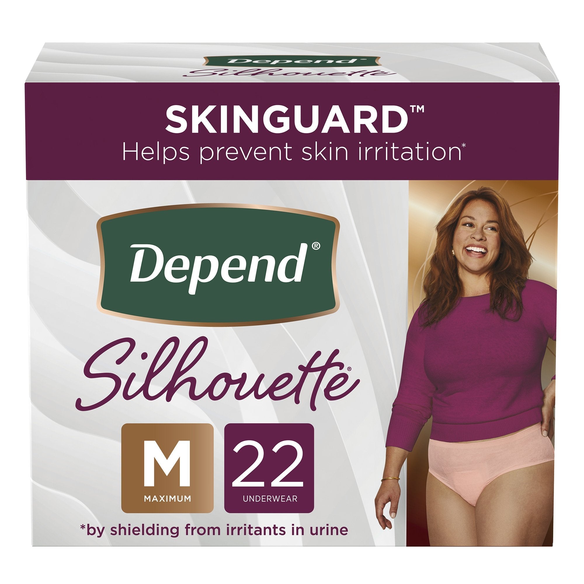 Depend® Silhouette® Classic Women's Underwear, Medium, Pink 51450