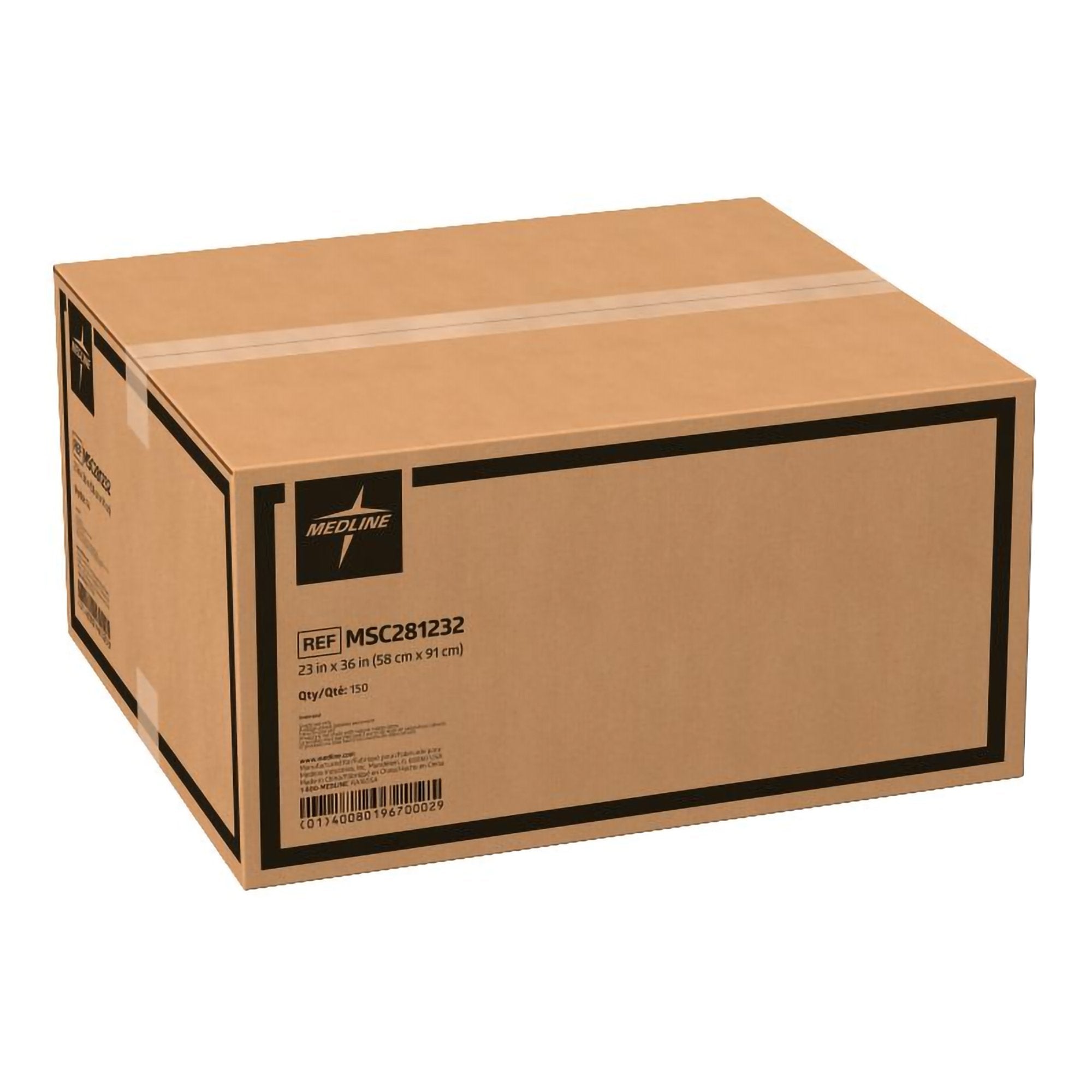 Disposable Underpad Protection Plus® 23 X 36 Inch Fluff / Polymer Light Absorbency MSC281232