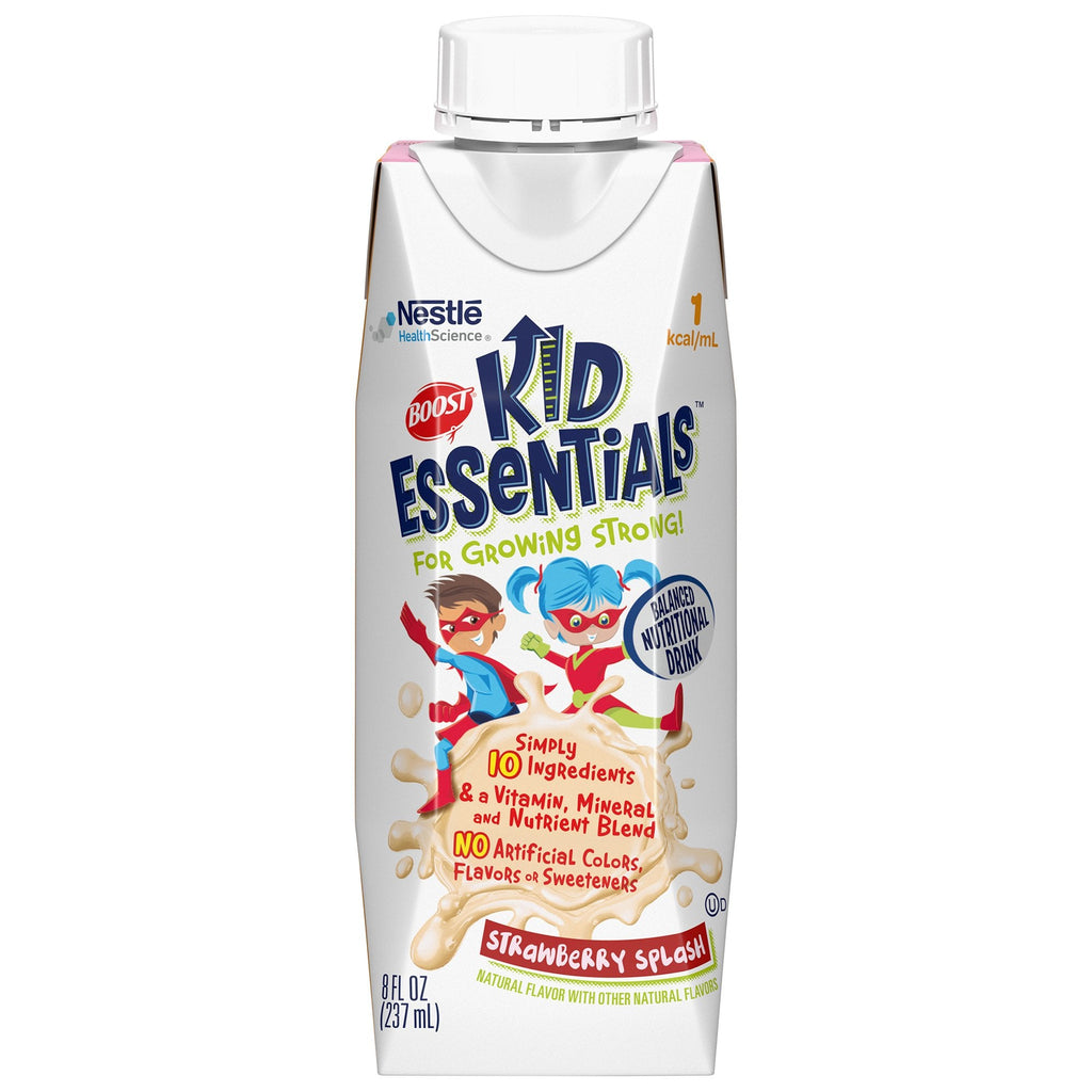 Boost® Kid Essentials™ Balanced Nutritional Drink, Strawberry, 8-ounce carton 00043900285740