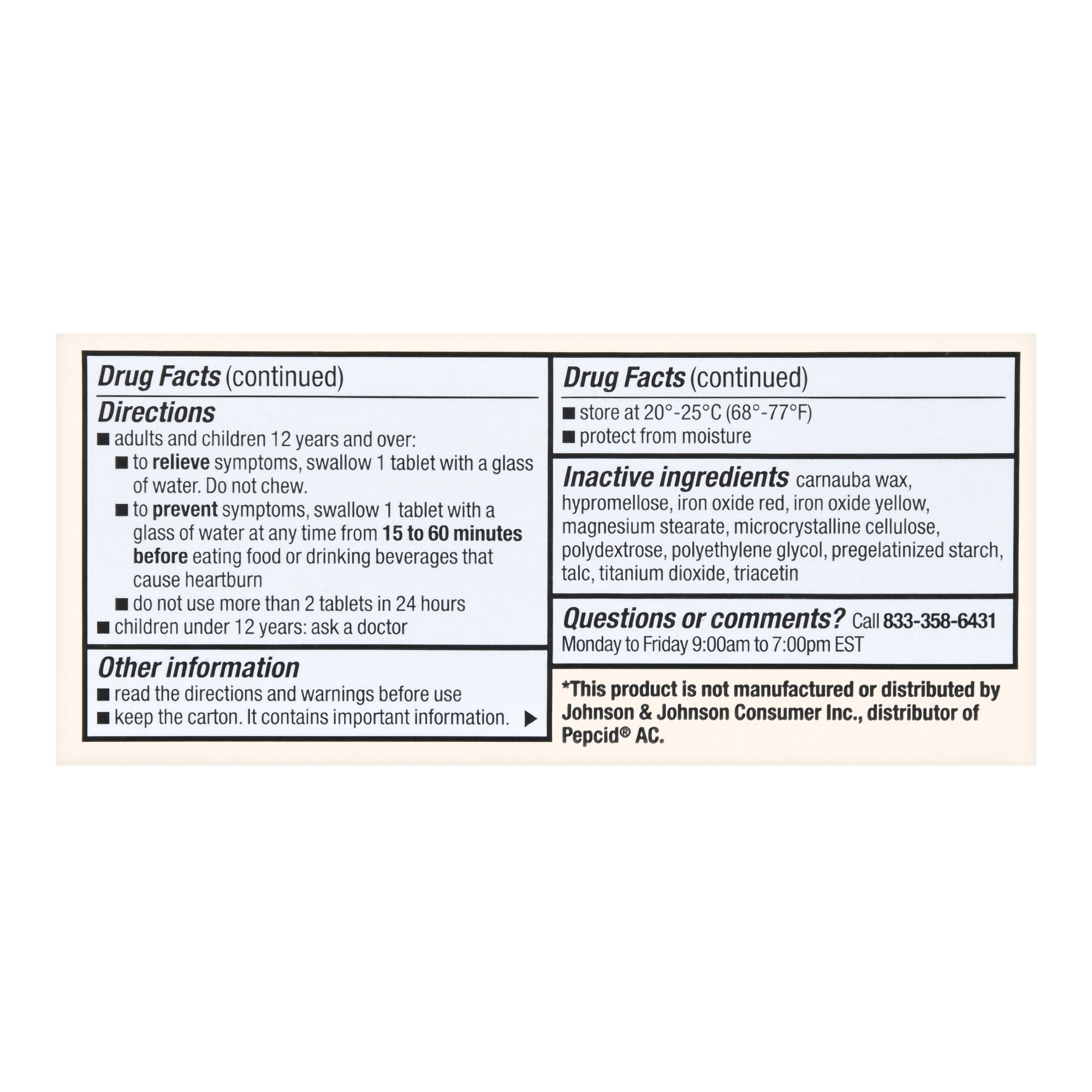 Foster & Thrive™ Original Strength Acid Reducer Famotidine Tablets 10 mg 70677110203