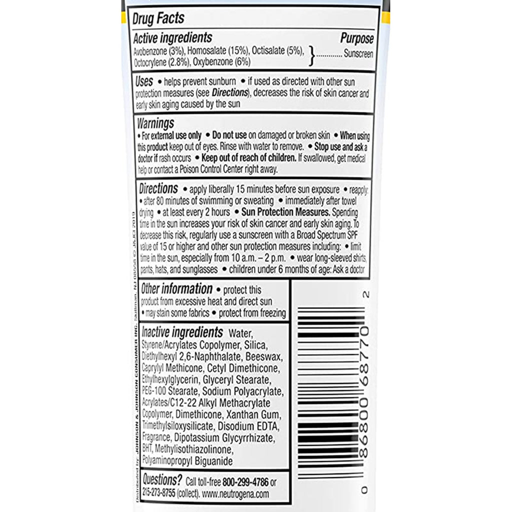Neutrogena® Ultra Sheer Sunblock Tube 686877000