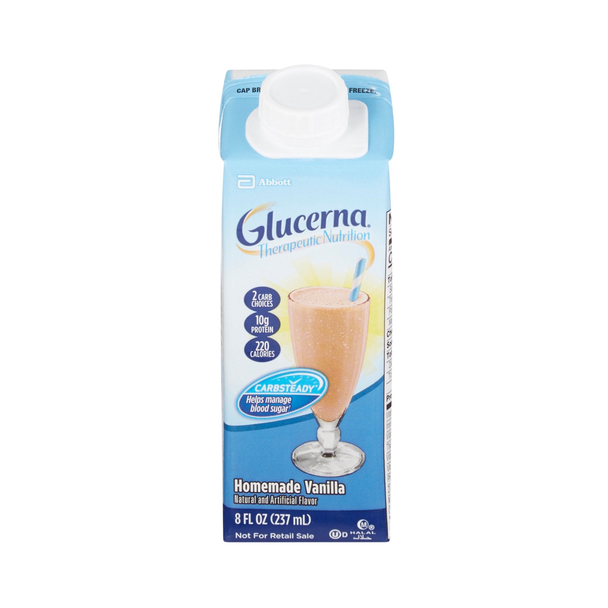 Glucerna® Vanilla Therapeutic Nutrition Shake, 8-ounce carton 64922