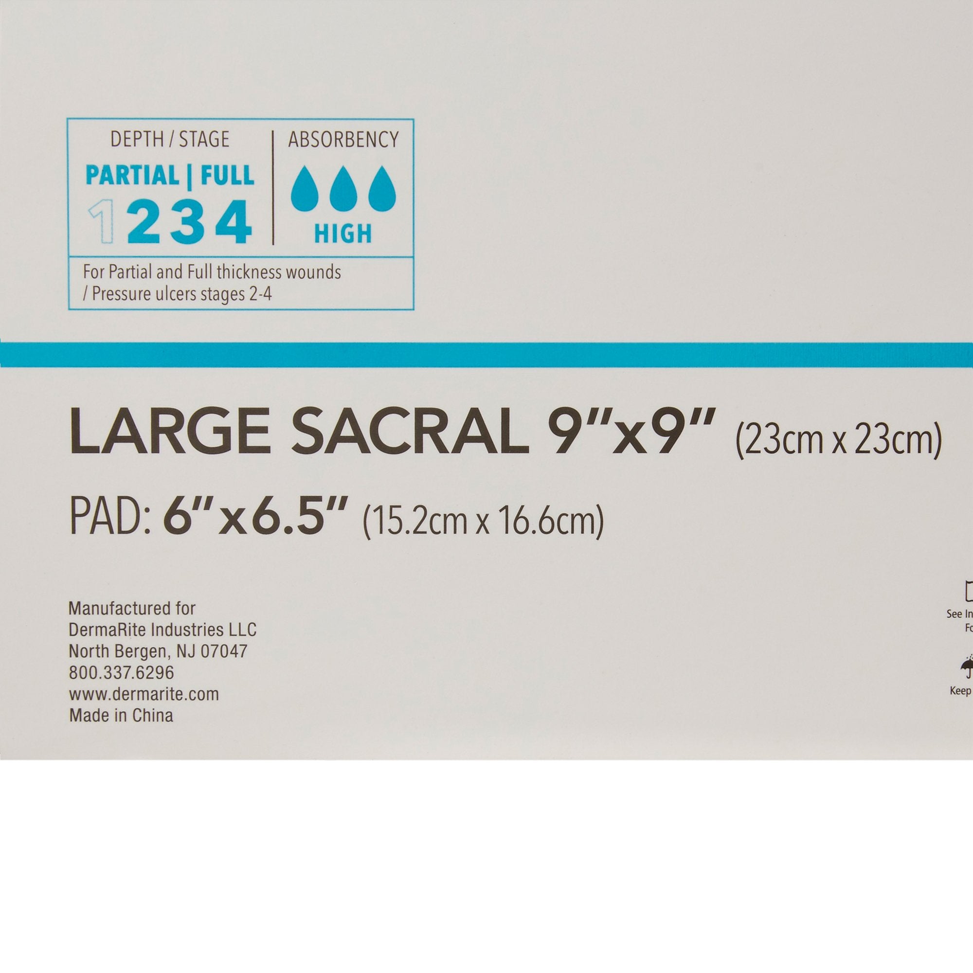 ComfortFoam™ Bordered Foam Wound Dressing w/ Soft Silicone Adhesive, 9 x 9 Inch 43990